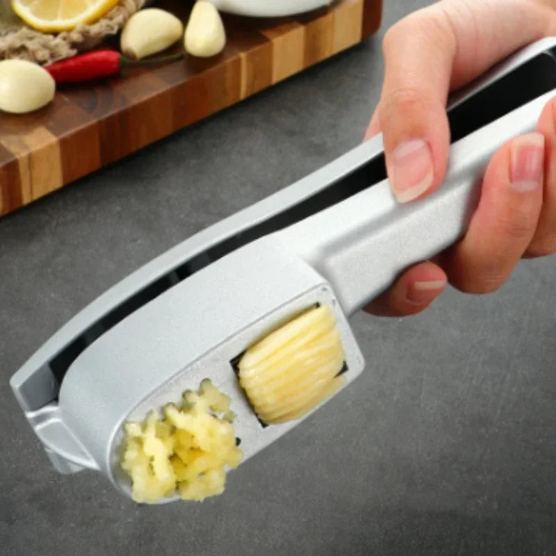 2 In 1 Multifunctional Garlic Press Garlic Slicer Manual Kitchen Gadget and Accessories  Gadgets for Home