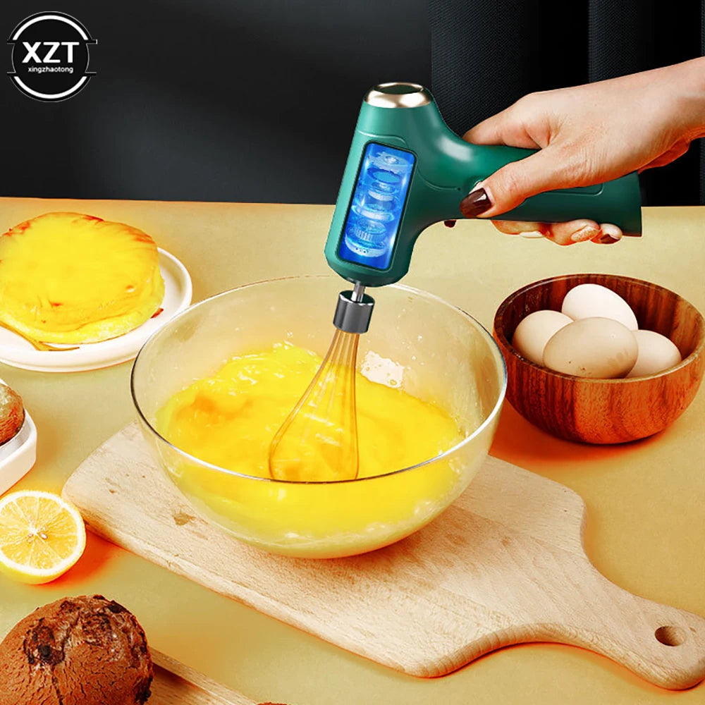 Cake Cream Whipper Portable Electric Food Mixer USB Wireless Hand Blender Powerful Dough Egg Beater Baking Kitchen Tool