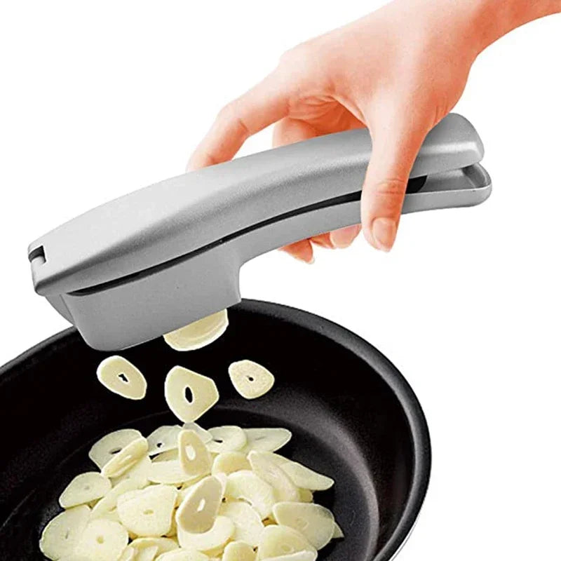 2 In 1 Multifunctional Garlic Press Garlic Slicer Manual Kitchen Gadget and Accessories  Gadgets for Home