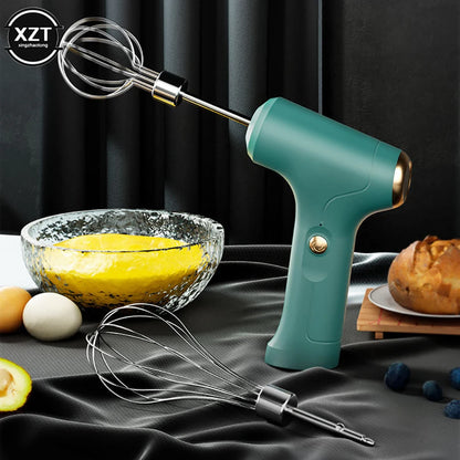 Cake Cream Whipper Portable Electric Food Mixer USB Wireless Hand Blender Powerful Dough Egg Beater Baking Kitchen Tool